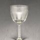 Wine glasses chiseled patterns