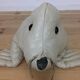 Omersa seal, white leather foot rest