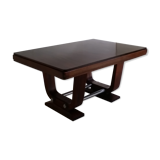 Table Art deco Gaston Poisson en acajou