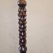 Oak floor lamp - In the style of Charles Dudouyt - Brutalist design