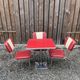 Ensemble 3 chaises et table vintage