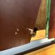 Coiffeuse vintage 1950 / 1960 à miroir pliant et démontable : transformable en bureau