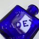 Flacon cadex en verre bleu cobalt