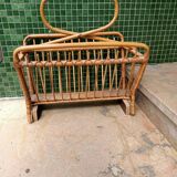 Porte revues rotin