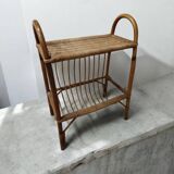 Rattan magazine rack