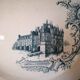 round serving dish, ironstone, Clairefontaine, château series