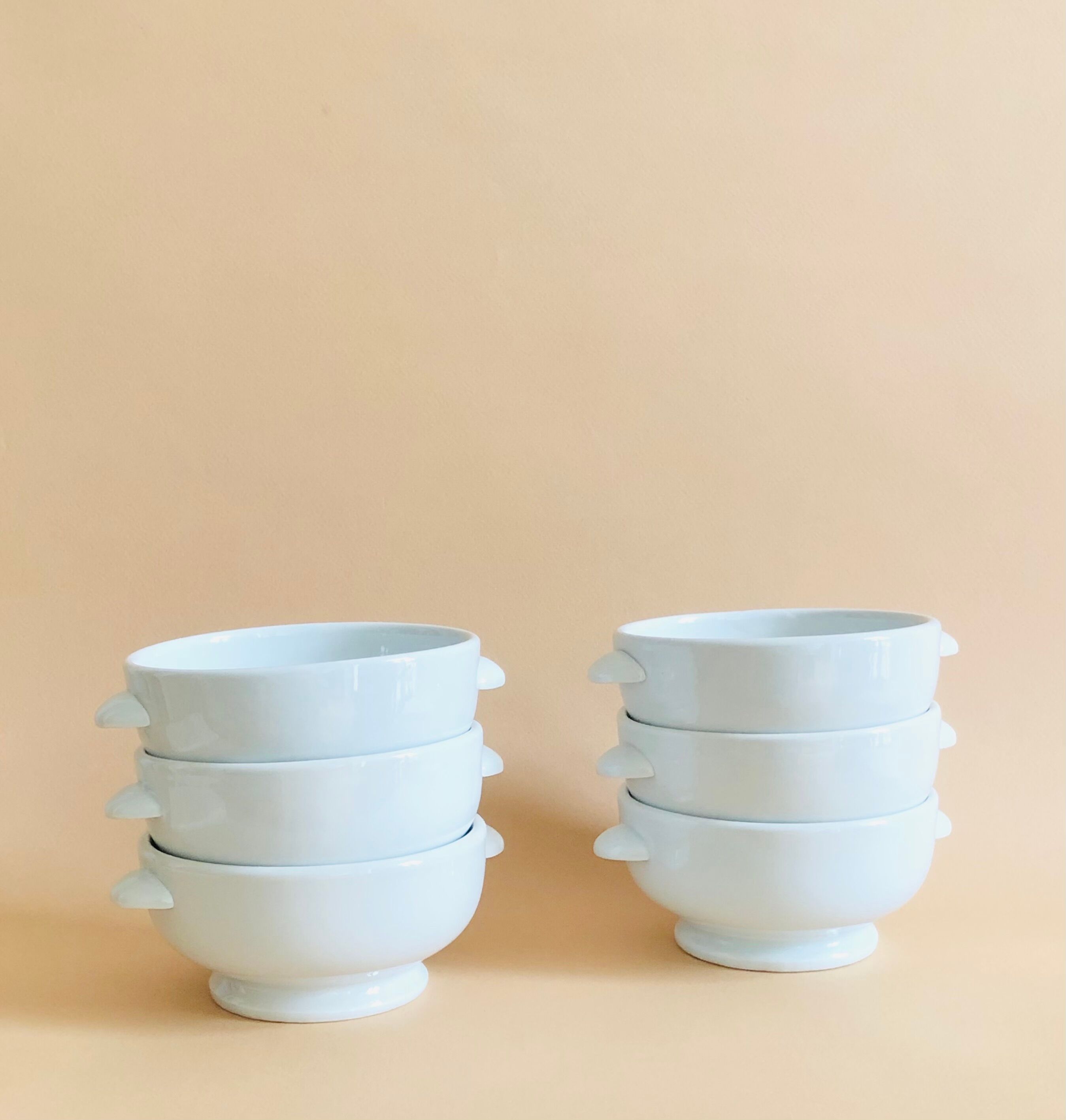 Ensemble de 6 bols en porcelaine Tradition CNP France