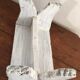 Dressmaker in white patinated wood bench