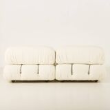 Camaleonda Sofa by Mario Bellini renovated in linen upholstery