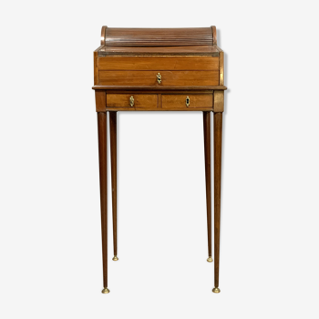 Bureau de Dame ou bureau de Maîtrise louis XVI Parisien à système vers 1800-1850