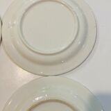 4 plates Quadrifoglio Italy speckled black and blue