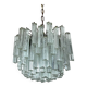 Murano Glass Ceiling Light with Clear Prisms, Italy 1970s
