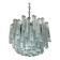 Murano Glass Ceiling Light with Clear Prisms, Italy 1970s