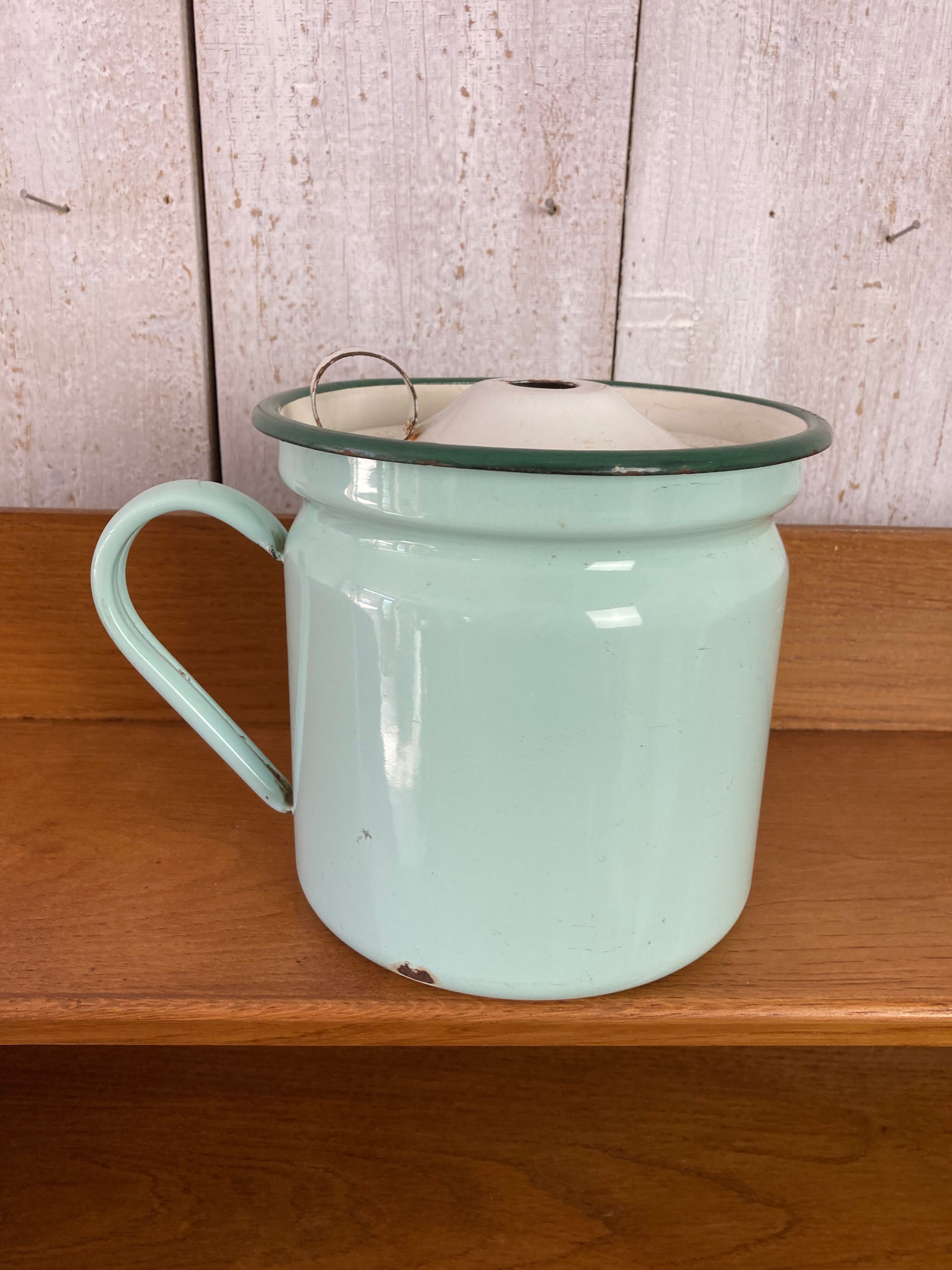 Vintage enamelled pitcher
