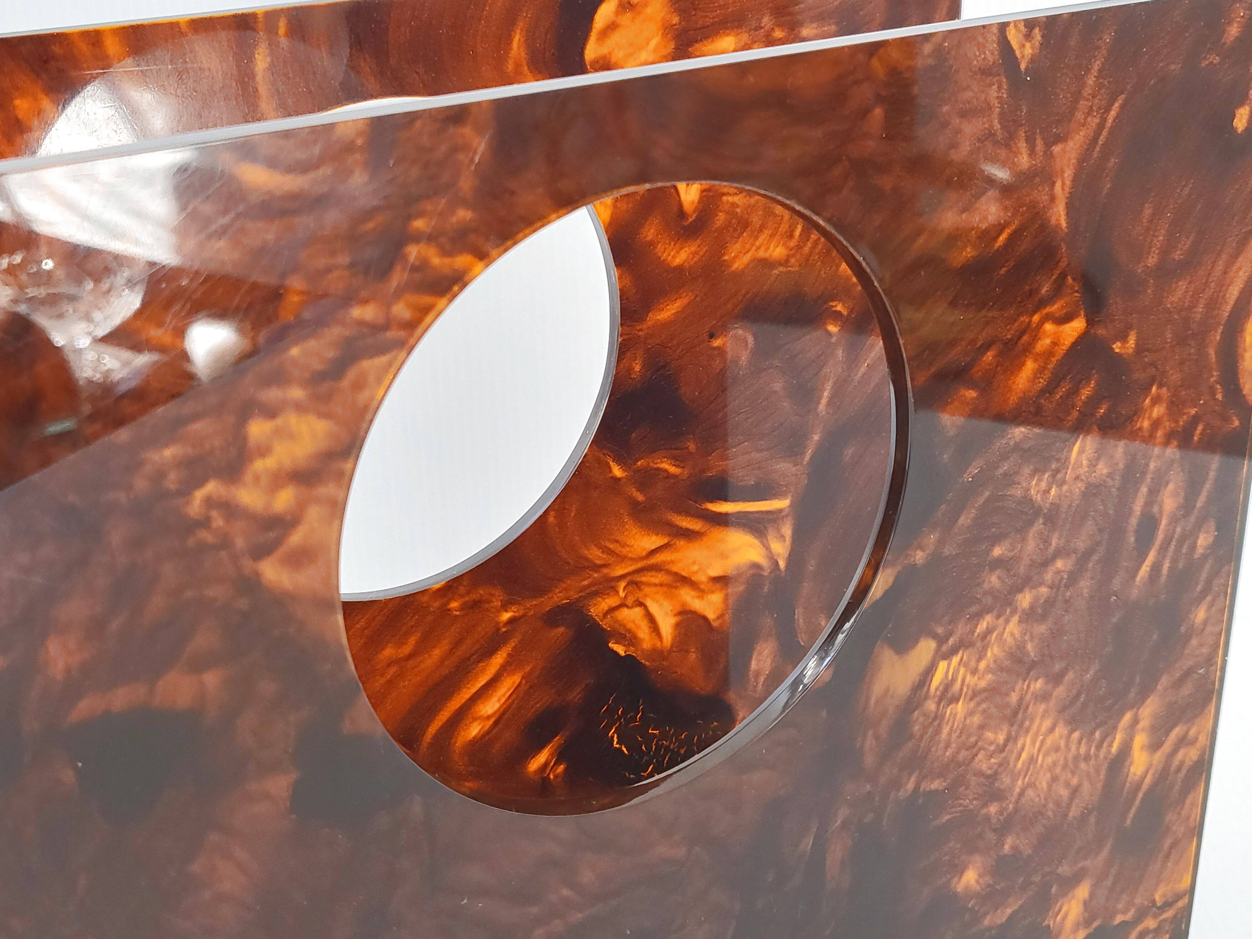 Vintage plexiglass magazine rack 1970