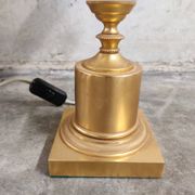 Brass And Opaline Pineapple Leaf Table Lamp 1960s