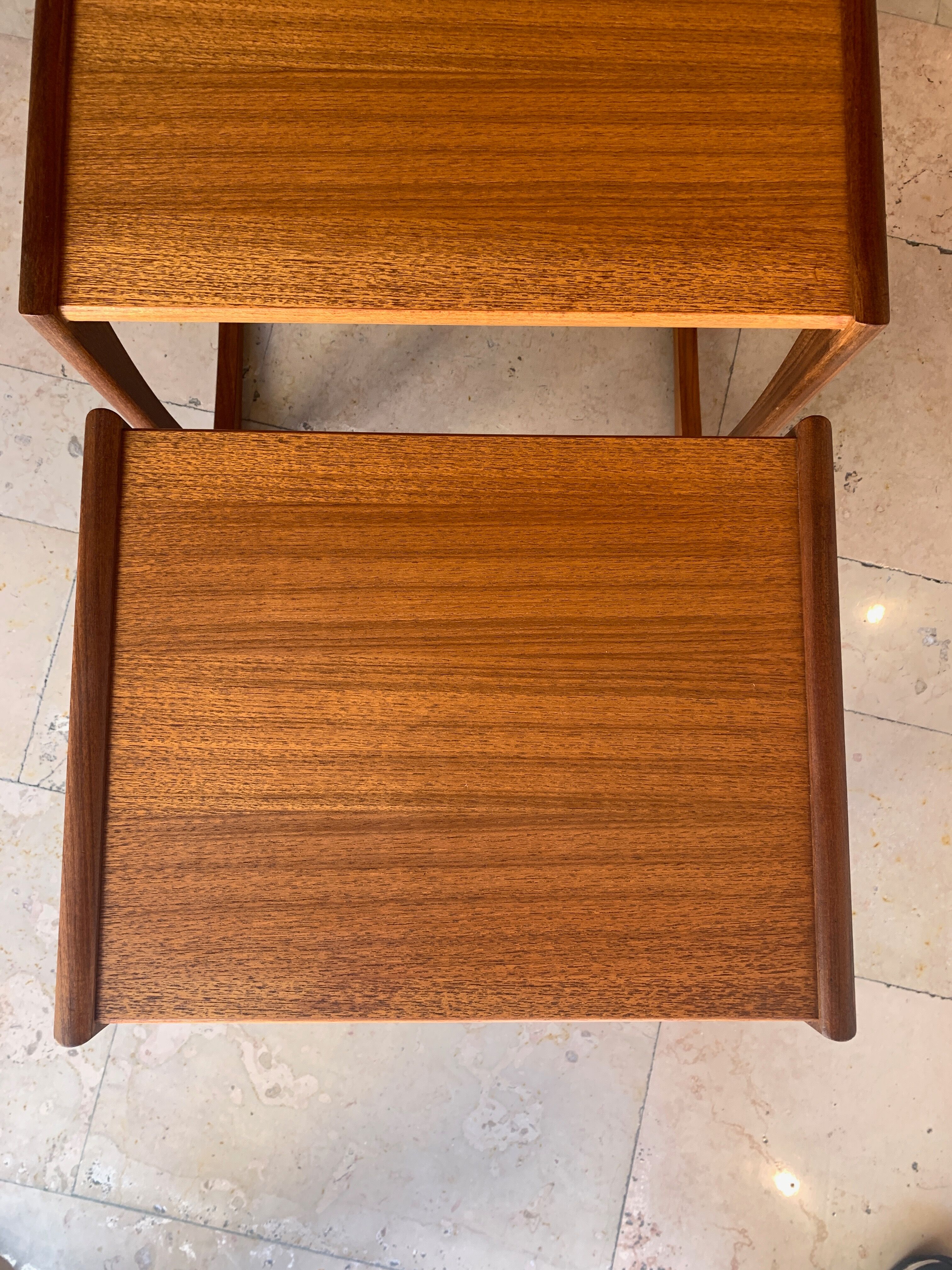 English teak trundle tables by G-Plan