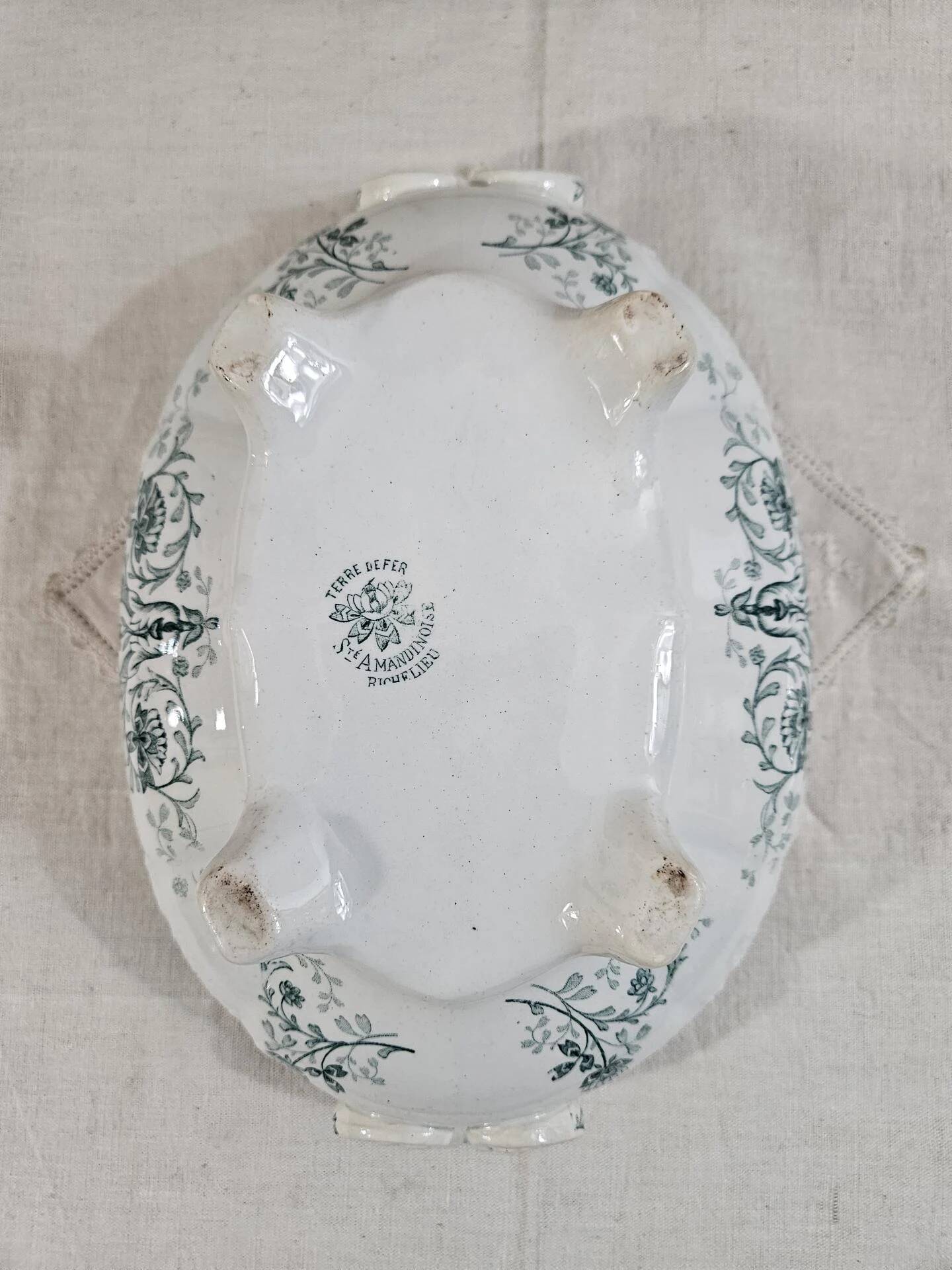 Small iron clay soup tureen