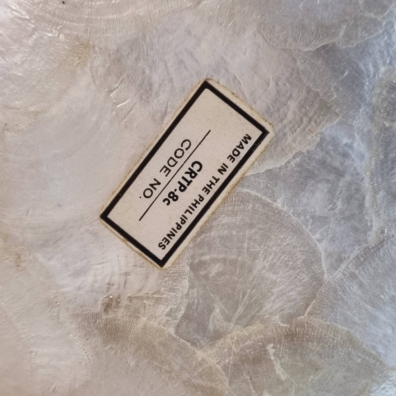 Mother-of-pearl pocket tray