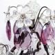 Girandole lamp in crystal and iron