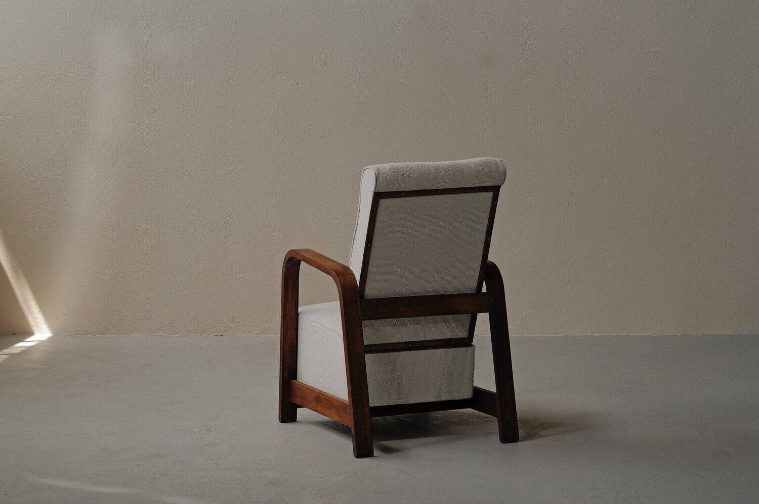 Fauteuil Art-Déco, palissandre, 1930