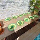 Sarreguemines dessert plate set