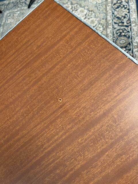 Small vintage bistro table – antique coffee table