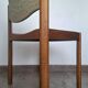 Table and its 6 vintage elm chairs, Scandinavian design furniture.