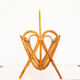 Magazine rack vintage rattan