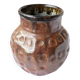 Vase marron grès