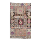 Tapis Kilim tribal vintage marron et rose, 5 x 10, long et large, 163 x 298 cm