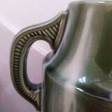 Large enameled ceramic vase 1940 Vierzon ceramic