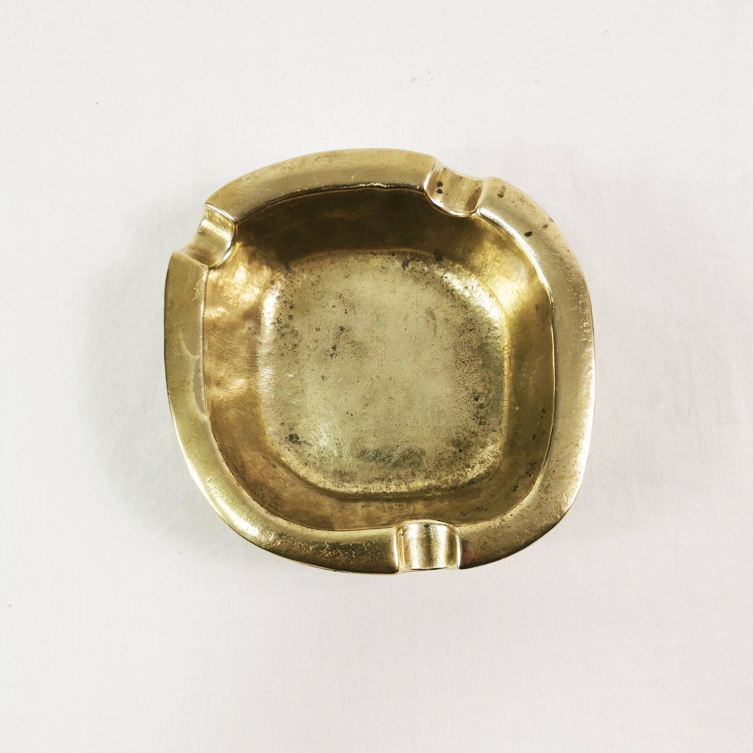 Art Deco brass ashtray, Germany, 1960s