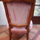 Chaise basse en velours rose