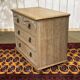 English commode in cerused oak from the 1950s.