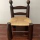 Chaise basse brutaliste attribuée à Charles Dudouyt, environ de 1940