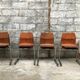 Series of 8 vintage retro stackable chairs FLOTOTTO PAGHOLZ by Adam Stegner 1960 1970