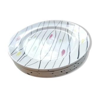 Set of dessert plates milleraies