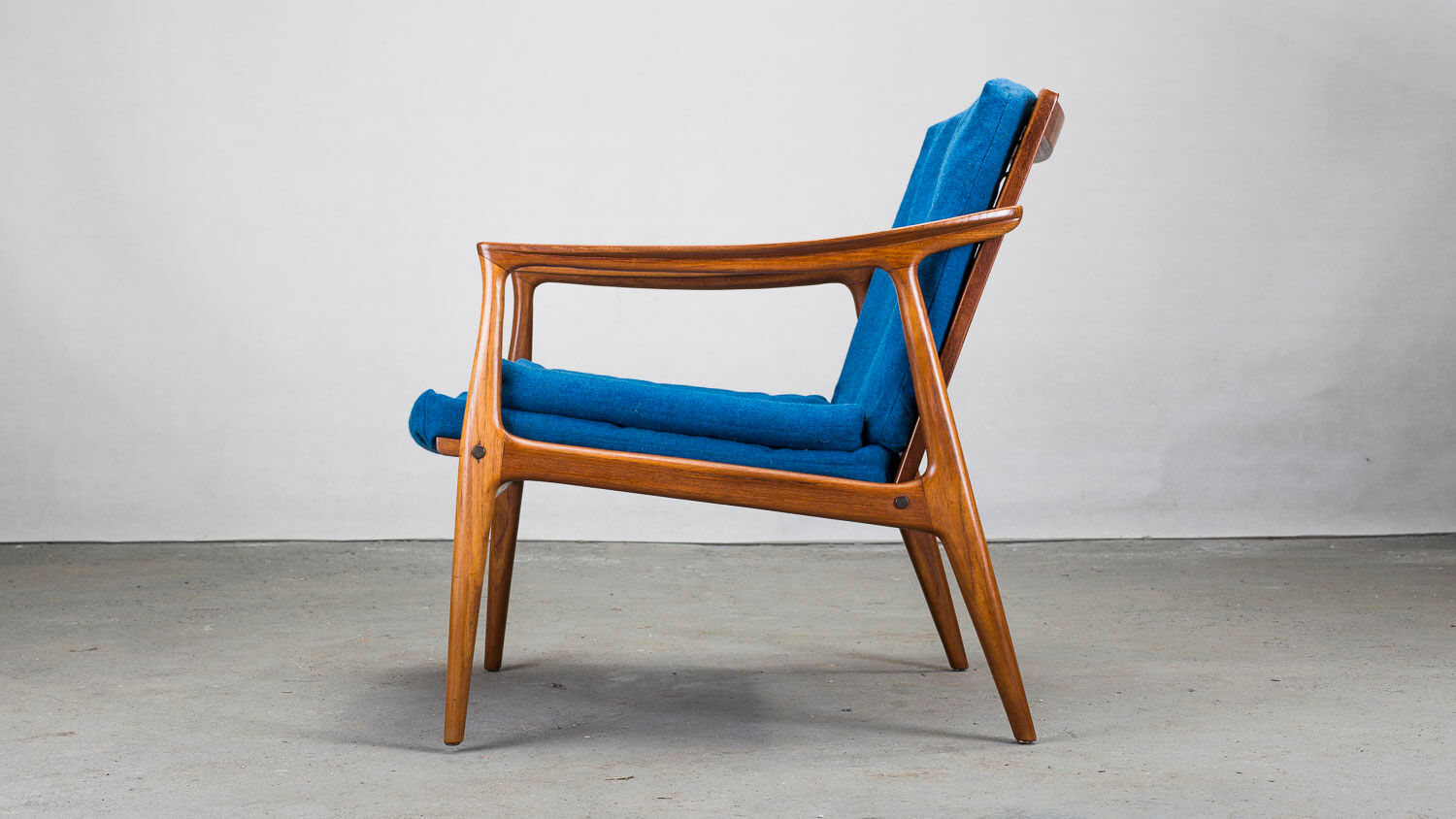Danish teak framed lounge chair, 1960s