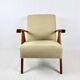 Fauteuil Vintage Boucle Beige Style Var B310, 1970