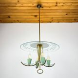 Vintage chandelier attributed to Pietro Chiesa for Fontana Arte, Italy, 1930s.