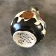 Old porcelain vase royal gouda holland decoration hand signed, 18 cm