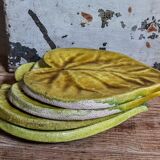 Four ceramic leaf cups from Les potiers d’Accolay
