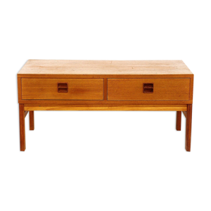Commode basse en teck,