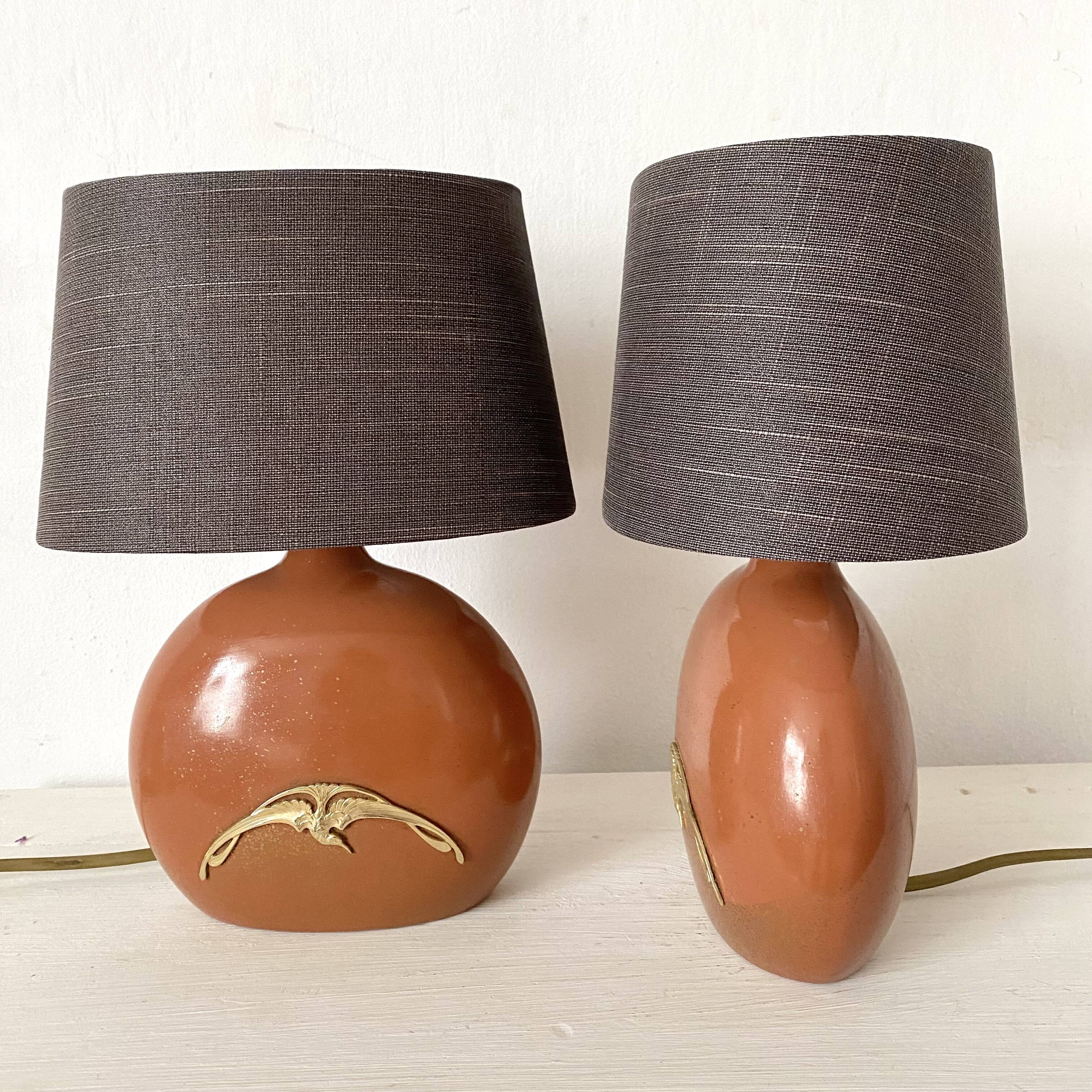 Pair of bedside lamps