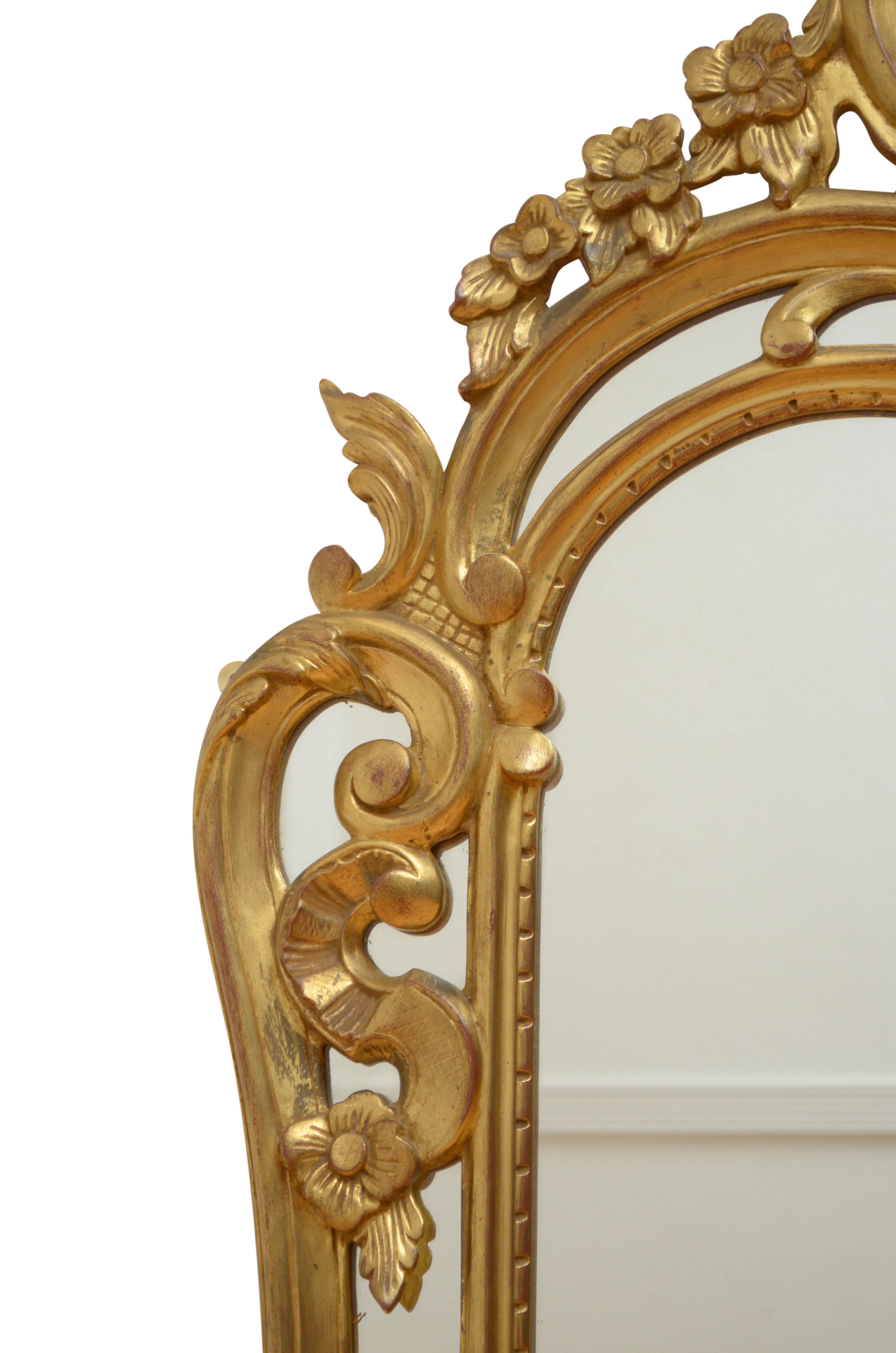 19th century giltwood wall mirror - 116x71cm