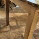 Solid oak farmhouse table "brut" 247x89, top "chocolate oak"