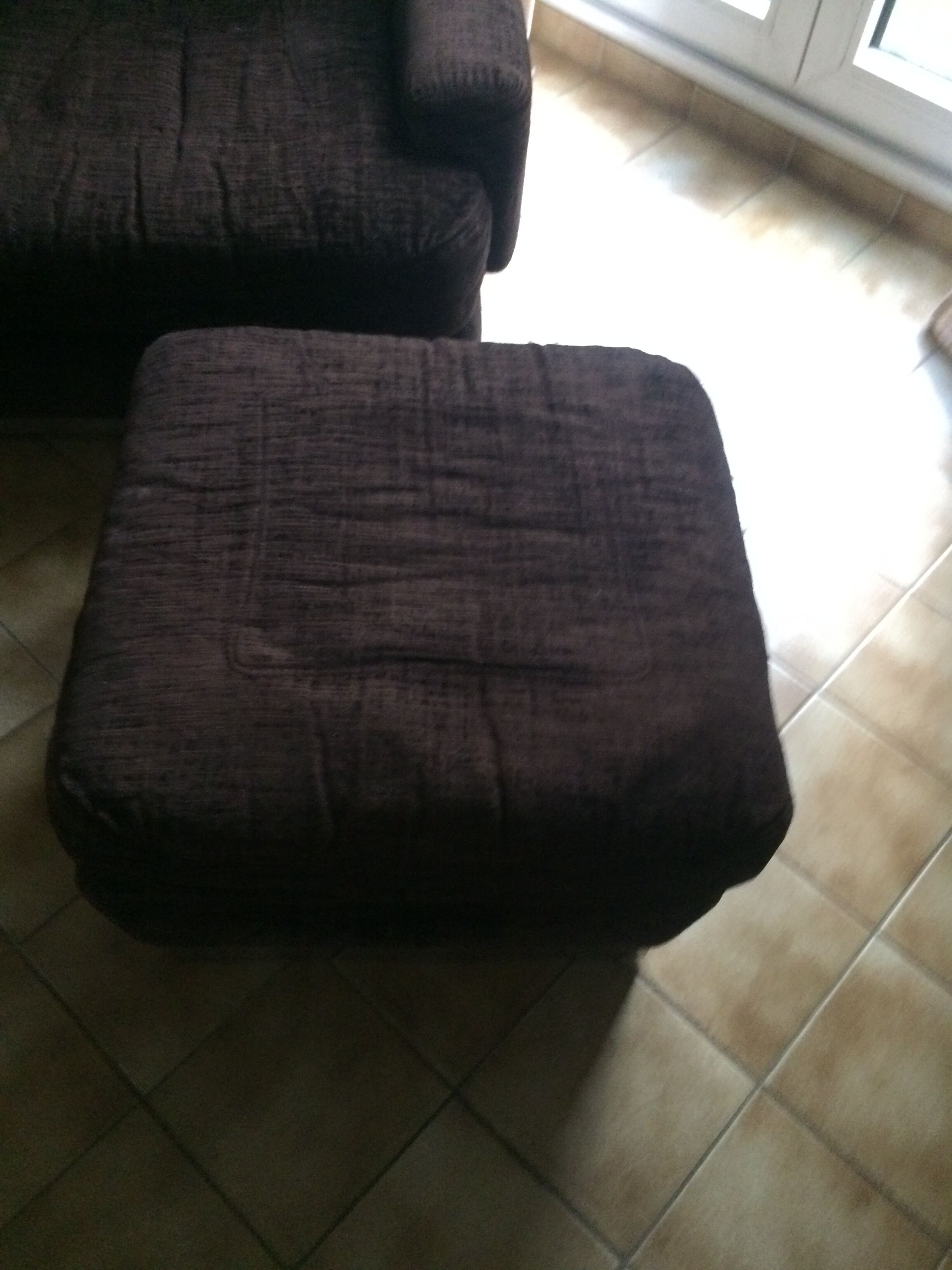 Armchair and footrest 1970