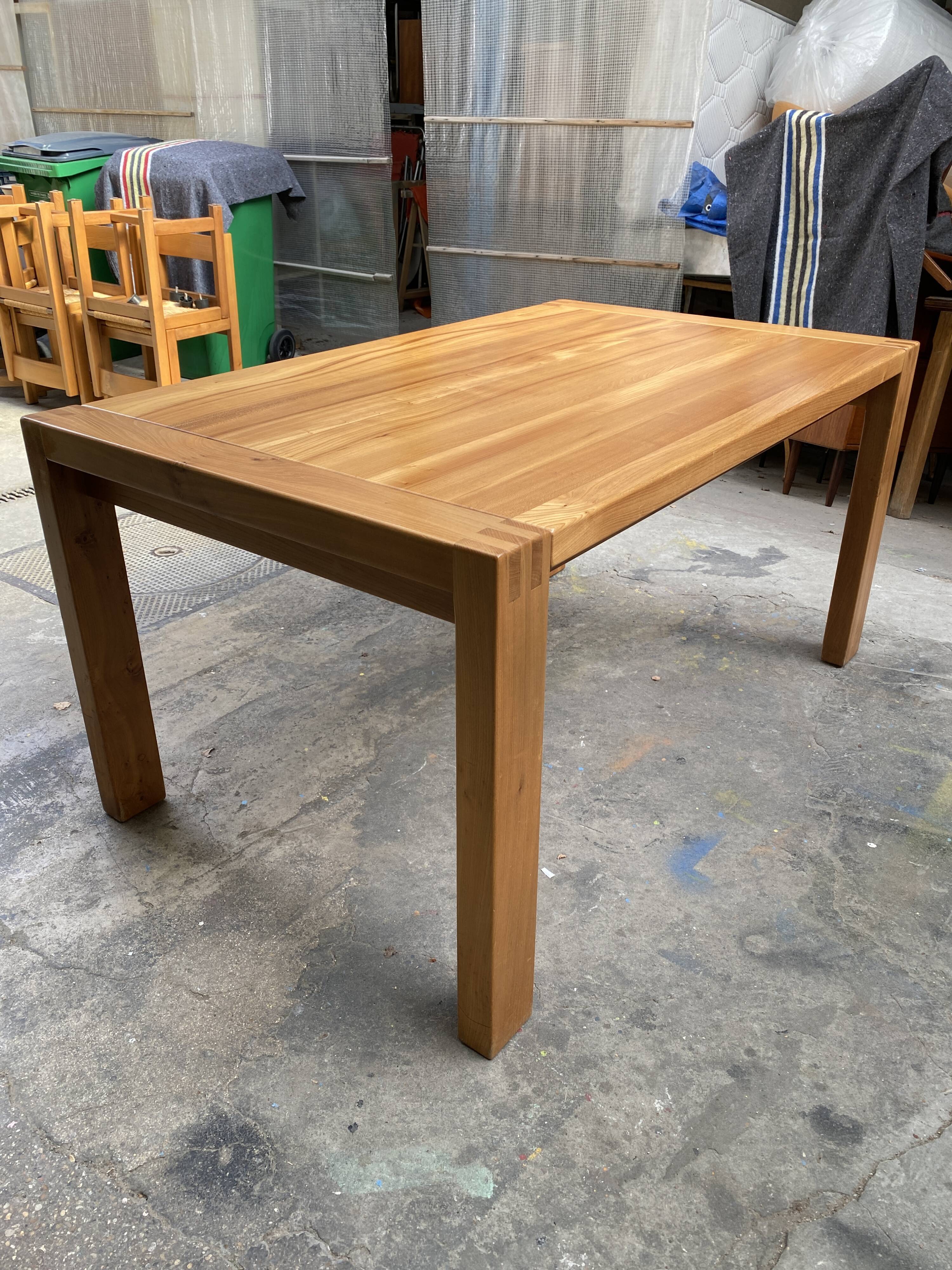 Elm dining table