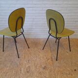 Pair of French dining chairs from the 1950s.